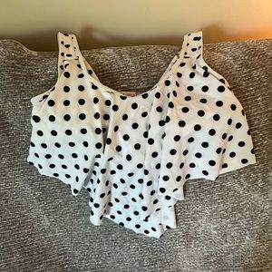 Polka Dot Bathing Suit Top